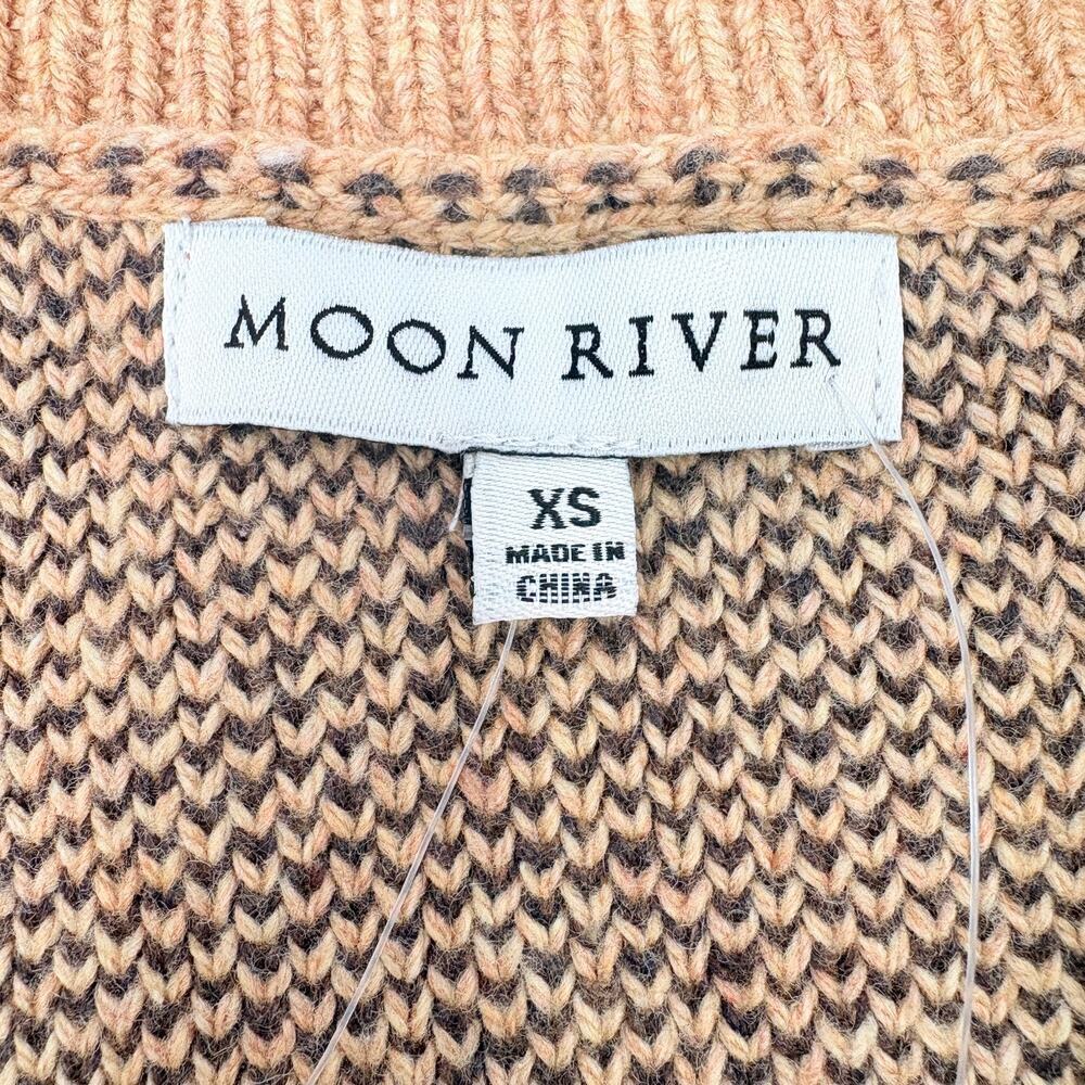 Anthropologie NWT Horse Jacquard Cardigan Vest XS Western Equestrian Boho Chic - Picture 9 of 14